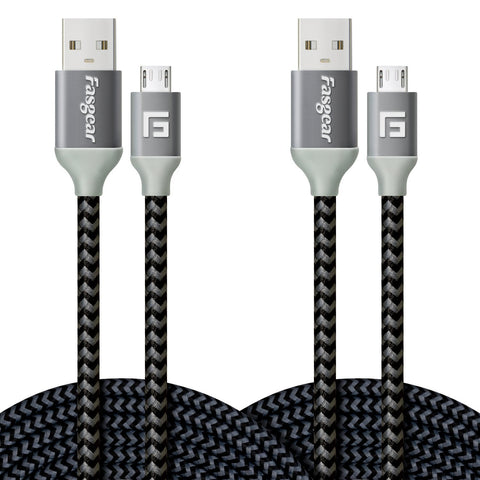 2 pack Nylon Braided Android Fast Charger